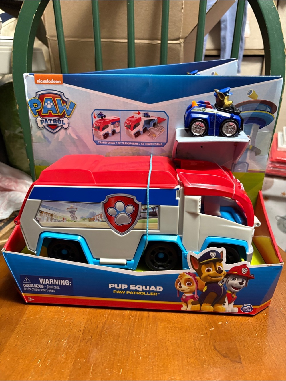 Paw Patrol Rescue Truck Playset - Red, Blue & White